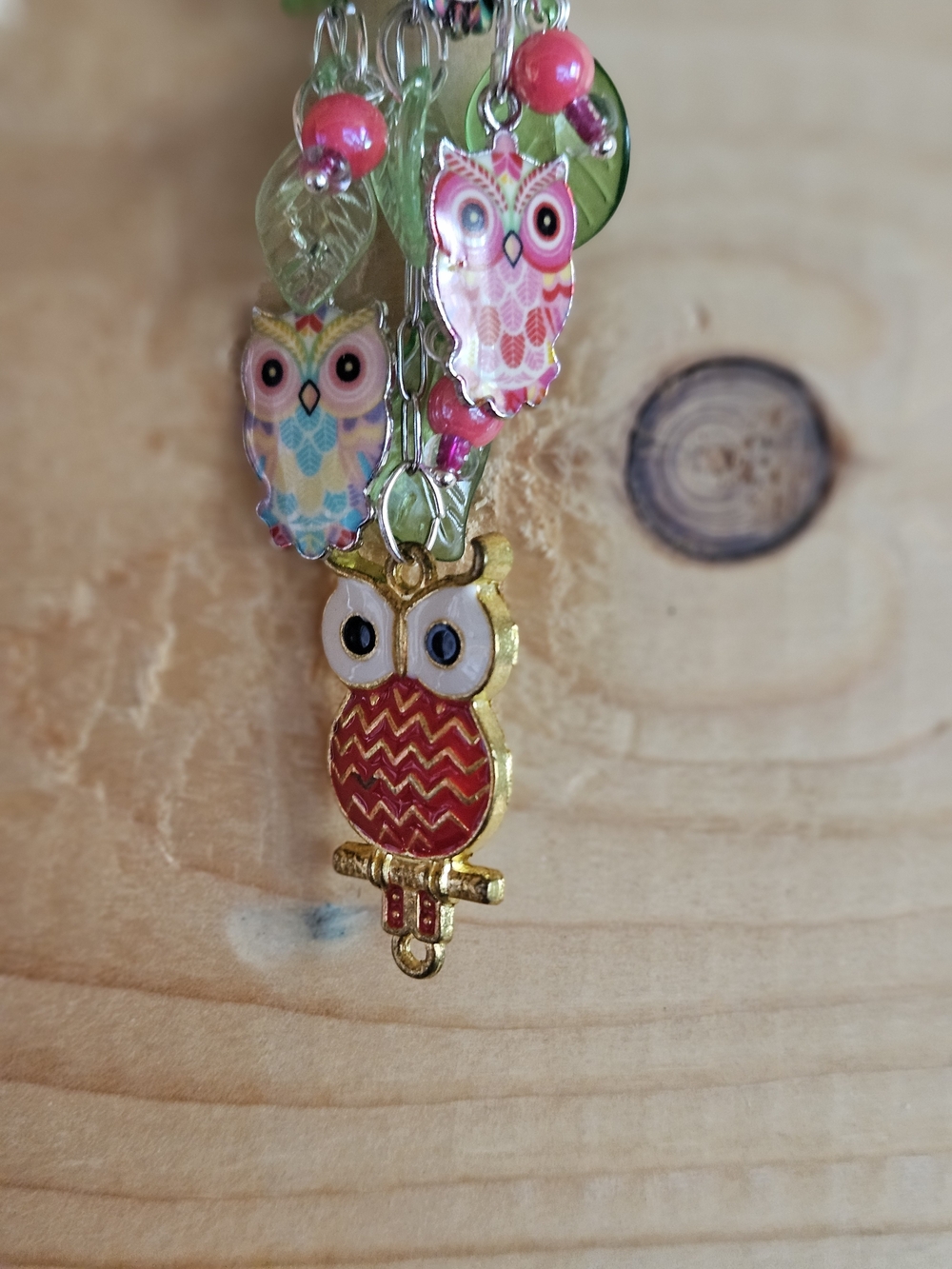 OwlbPurse Charm with Colorful Owl Charms - Picture 5 of 7